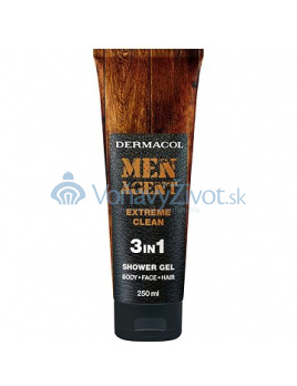 Dermacol Men Agent  Extreme Clean 3in1 Shower Gel 250ml