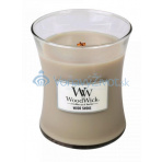 WoodWick oválná váza Wood smoke 275g