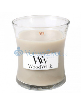 WoodWick oválná váza Wood smoke 85g