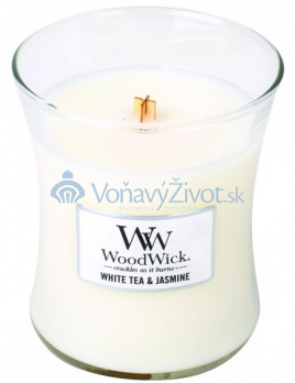 WoodWick oválná váza White Tea & Jasmine 275g