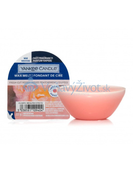 Yankee Candle vonný vosk do aromalampy Fresh Cut Roses 22g