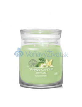 Yankee Candle Vanilla Lime signature svíčka střední 368 g