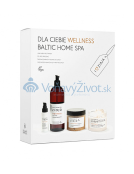 Ziaja Baltic Home Spa Wellness dárková sada pleťový krém lehká formule 50 ml + tělový peeling 300 ml + hydratační tělový krém 300 ml + sprchový gél 500 ml