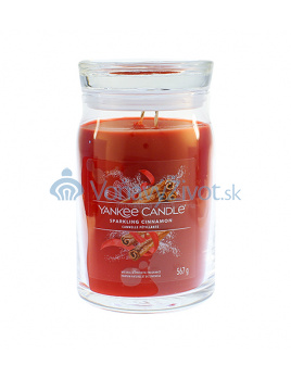 Yankee Candle Sparkling Cinnamon votivní svíčka ve skle 3 x 37 g