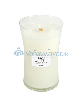 WoodWick oválná váza Linen 609,5g