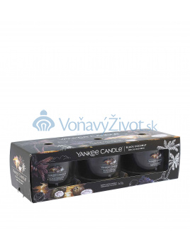 Yankee Candle Black Coconut votivní svíčka ve skle 37 g