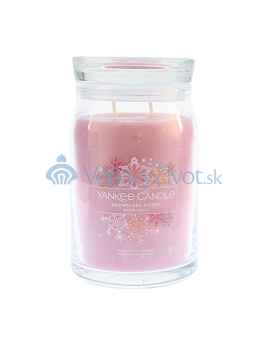 Yankee Candle Snowflake Kisses votivní svíčka ve skle 3 x 37 g