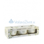 Yankee Candle White Gardenia votivní svíčka ve skle 3 x 37 g