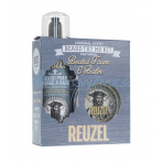 REUZEL Original Scent Beard Try Me Kit dárková sada (balzám na vousy 35g + pěna na vousy 70ml)