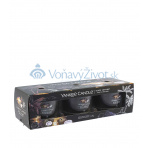 Yankee Candle Black Coconut votivní svíčka ve skle 3 x 37 g