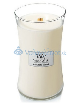 WoodWick oválná váza White Tea & Jasmine 609,5g