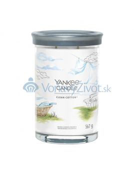 Yankee Candle Clean Cotton signature svíčka velká 567 g