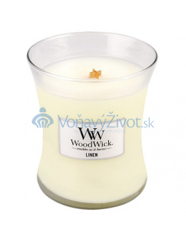 WoodWick oválná váza Linen 275g