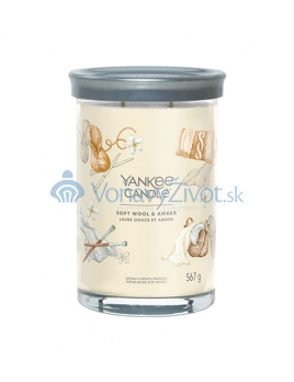 Yankee Candle Soft Wool & Amber signature tumbler velký 567 g