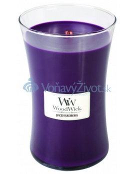 WoodWick oválná váza Spiced Blackberry 609,5g