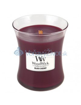 WoodWick oválná váza Black cherry 275g