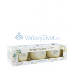 Yankee Candle Baby Powder votivní svíčka ve skle 3 x 37 g