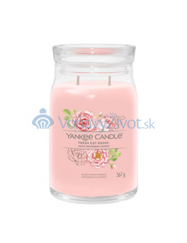 Yankee Candle Fresh Cut Roses signature svíčka velká 567 g