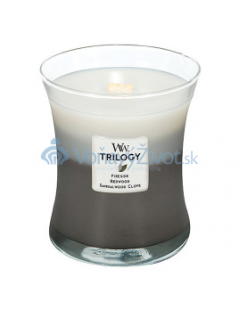 WoodWick Trilogy Fireside, Redwood, Sandalwood Clove 275g